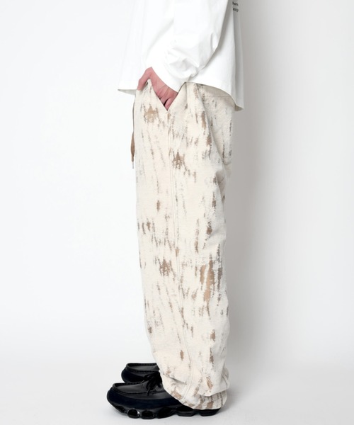 SUPERTHANKS(スーパーサンクス)の「<ダメージ加工>ジャガード素材サイドタックワイドパンツDamage jacquard side-tuck wide trousers(その他パンツ・メンズ・アイボリー・L/M/S)」の19枚目の写真