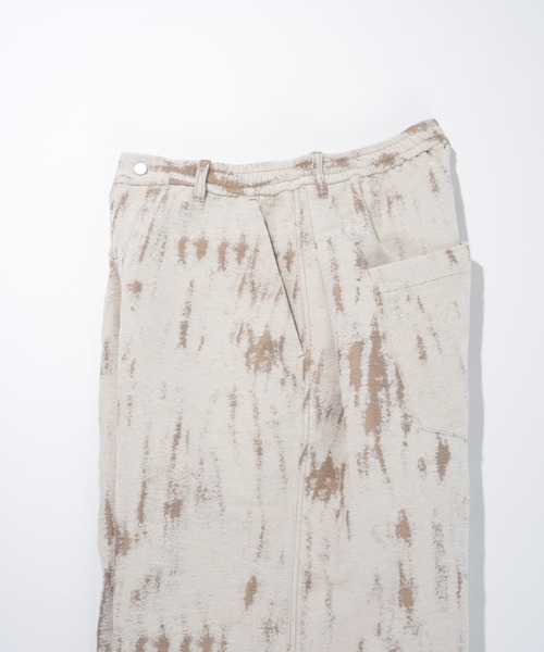 SUPERTHANKS(スーパーサンクス)の「<ダメージ加工>ジャガード素材サイドタックワイドパンツDamage jacquard side-tuck wide trousers(その他パンツ・メンズ・アイボリー・L/M/S)」の11枚目の写真