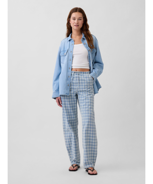 GAP(ギャップ)の「ハイライズ イージーウエスト バレルデニム(デニムパンツ・レディース・インディゴブルー・M/S/XXS/XS/L)」の4枚目の写真