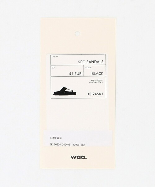 BEAUTY&YOUTH UNITED ARROWS(ビューティーアンドユースユナイテッドアローズ)の「<Waa.studios>KEO サンダル(サンダル・メンズ・ブラック・40/43/41/42)」の12枚目の写真