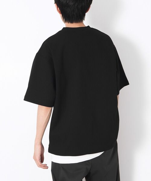 CRAFT STANDARD BOUTIQUE(クラフトスタンダードブティック)の「吸水速乾 ヘンリーネック半袖T(Tシャツ/カットソー・メンズ・ブラック/ホワイト/チャコールグレー・M/L)」の6枚目の写真