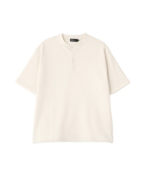CRAFT STANDARD BOUTIQUE(クラフトスタンダードブティック)の「吸水速乾 ヘンリーネック半袖T(Tシャツ/カットソー・メンズ・ブラック/ホワイト/チャコールグレー・M/L)」の19枚目の写真