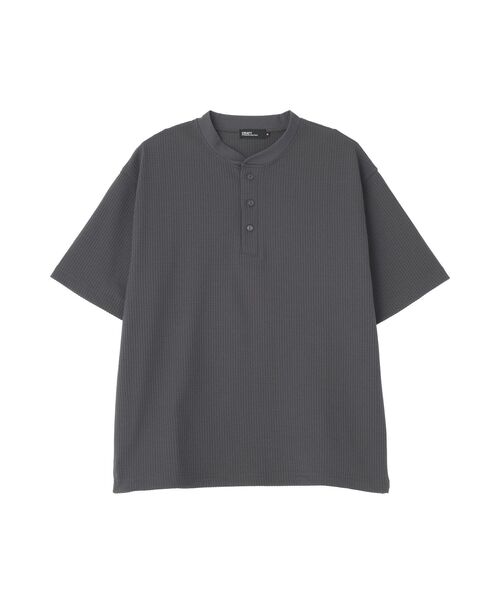 CRAFT STANDARD BOUTIQUE(クラフトスタンダードブティック)の「吸水速乾 ヘンリーネック半袖T(Tシャツ/カットソー・メンズ・ブラック/ホワイト/チャコールグレー・M/L)」の20枚目の写真