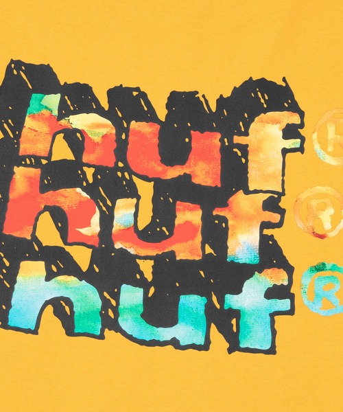 HUF(ハフ)の「HAND STACKED TEE(Tシャツ/カットソー・メンズ・アッシュグレー/ブラック/ホワイト/マスタード/ホワイト系その他・XXL/M/S/L/XL)」の20枚目の写真