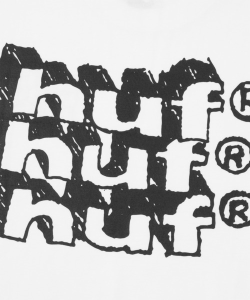HUF(ハフ)の「HAND STACKED TEE(Tシャツ/カットソー・メンズ・アッシュグレー/ブラック/ホワイト/マスタード/ホワイト系その他・XXL/M/S/L/XL)」の11枚目の写真