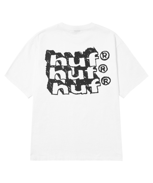 HUF(ハフ)の「HAND STACKED TEE(Tシャツ/カットソー・メンズ・アッシュグレー/ブラック/ホワイト/マスタード/ホワイト系その他・XXL/M/S/L/XL)」の9枚目の写真