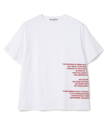 サイドタイポプリンテッドTシャツ[ホワイト]