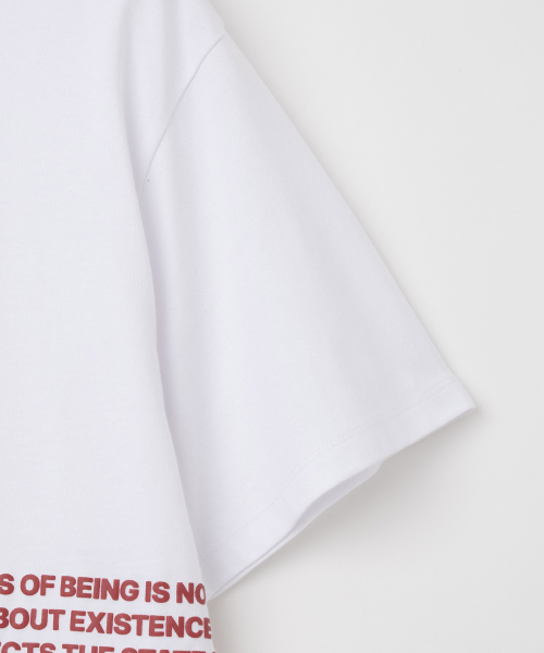 Millo Archive（ミロ アーカイブ）の「サイドタイポプリンテッドTシャツ[ホワイト]（Tシャツ/カットソー・メンズ・その他・MEDIUM/LARGE/X-LARGE）」の3枚目の写真