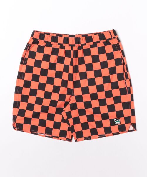 VANS(バンズ)の「VANS ヴァンズ M Checker Board Hybrid Shorts ショートパンツ 126R1152900 ABC-MART限定 BLK ORG(その他パンツ・メンズ・ブラック・X-LARGE/LARGE/MEDIUM)」の1枚目の写真