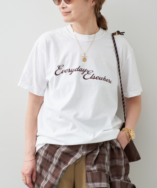 Deuxieme Classe(ドゥーズィエムクラス)の「UNIFORM Tシャツ(Tシャツ/カットソー・レディース・ホワイト/チャコールグレー・FREE)」の2枚目の写真