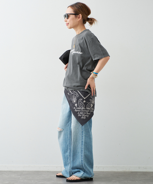 Deuxieme Classe(ドゥーズィエムクラス)の「UNIFORM Tシャツ(Tシャツ/カットソー・レディース・ホワイト/チャコールグレー・FREE)」の8枚目の写真