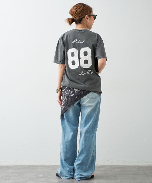 Deuxieme Classe(ドゥーズィエムクラス)の「UNIFORM Tシャツ(Tシャツ/カットソー・レディース・ホワイト/チャコールグレー・FREE)」の9枚目の写真