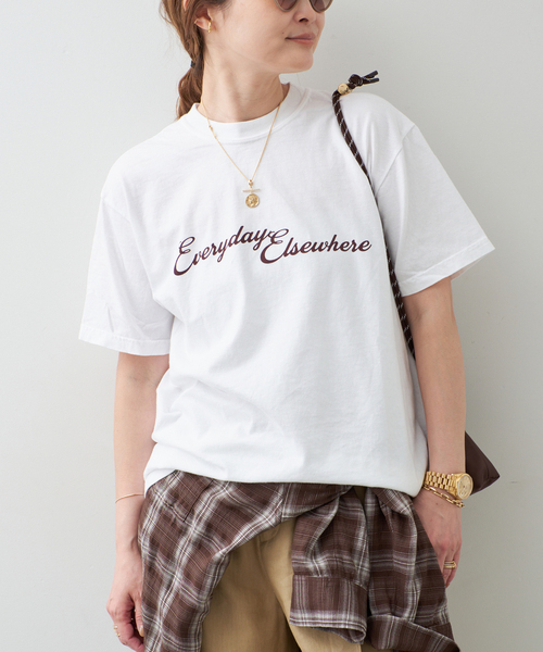 Deuxieme Classe(ドゥーズィエムクラス)の「UNIFORM Tシャツ(Tシャツ/カットソー・レディース・ホワイト/チャコールグレー・FREE)」の10枚目の写真