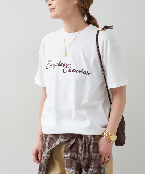 Deuxieme Classe(ドゥーズィエムクラス)の「UNIFORM Tシャツ(Tシャツ/カットソー・レディース・ホワイト/チャコールグレー・FREE)」の11枚目の写真