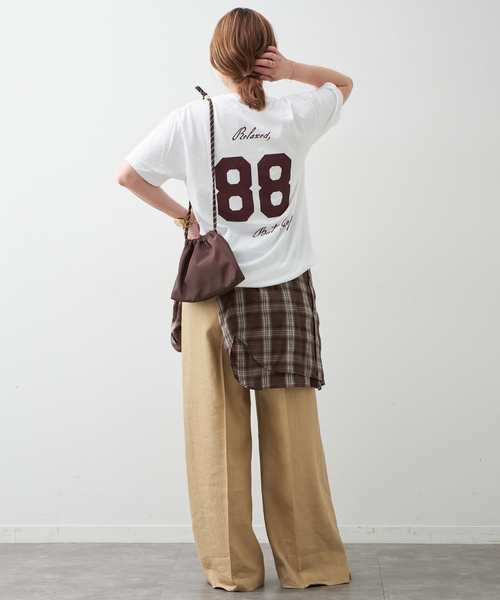 Deuxieme Classe(ドゥーズィエムクラス)の「UNIFORM Tシャツ(Tシャツ/カットソー・レディース・ホワイト/チャコールグレー・FREE)」の15枚目の写真