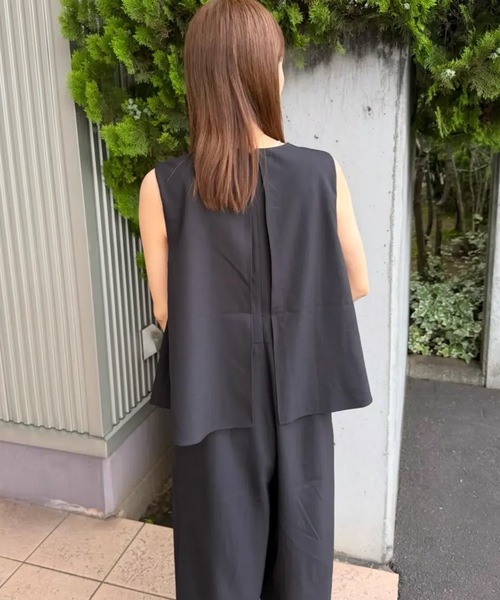 aquagarage(アクアガレージ)の「ドライクロスオールインワン(ワンピース・レディース・グレイッシュベージュ/ブラック・L/M/L2/M2)」の15枚目の写真