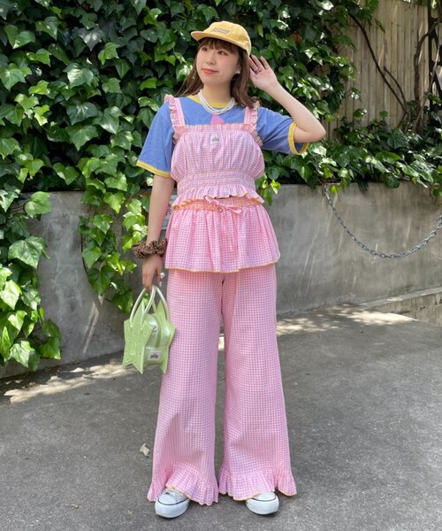 HELLO.SANFRANCISCO(ハローサンフランシスコ)の「【HELLO.SANFRANCISCO】レイヤードスカート付フリルパンツ(その他パンツ・レディース・ピンク/サックスブルー・MEDIUM/SMALL)」の7枚目の写真