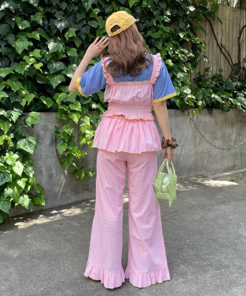 HELLO.SANFRANCISCO(ハローサンフランシスコ)の「【HELLO.SANFRANCISCO】レイヤードスカート付フリルパンツ(その他パンツ・レディース・ピンク/サックスブルー・MEDIUM/SMALL)」の10枚目の写真