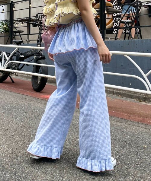 HELLO.SANFRANCISCO(ハローサンフランシスコ)の「【HELLO.SANFRANCISCO】レイヤードスカート付フリルパンツ(その他パンツ・レディース・ピンク/サックスブルー・MEDIUM/SMALL)」の14枚目の写真