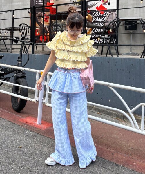 HELLO.SANFRANCISCO(ハローサンフランシスコ)の「【HELLO.SANFRANCISCO】レイヤードスカート付フリルパンツ(その他パンツ・レディース・ピンク/サックスブルー・MEDIUM/SMALL)」の16枚目の写真