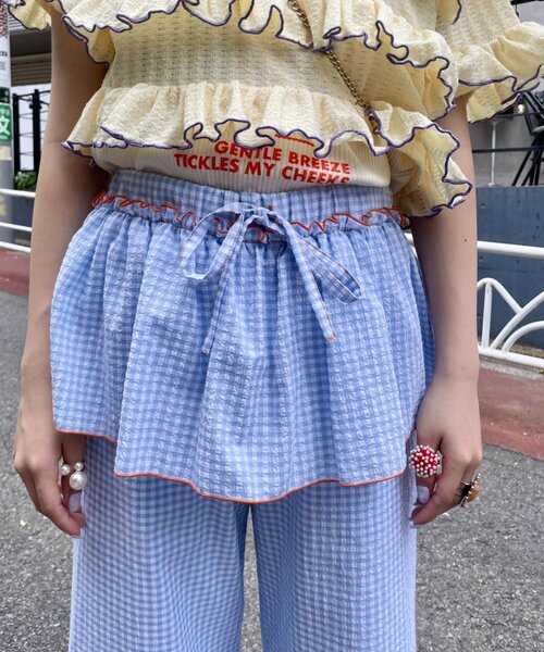 HELLO.SANFRANCISCO(ハローサンフランシスコ)の「【HELLO.SANFRANCISCO】レイヤードスカート付フリルパンツ(その他パンツ・レディース・ピンク/サックスブルー・MEDIUM/SMALL)」の18枚目の写真