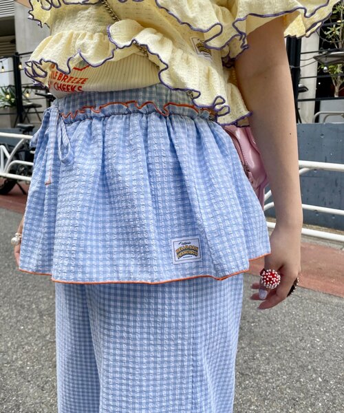 HELLO.SANFRANCISCO(ハローサンフランシスコ)の「【HELLO.SANFRANCISCO】レイヤードスカート付フリルパンツ(その他パンツ・レディース・ピンク/サックスブルー・MEDIUM/SMALL)」の19枚目の写真