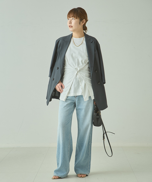 journal standard L'essage(ジャーナルスタンダードレサージュ)の「TanC TOKYO/タンクトウキョウ SIDE OPEN TANKTOP タンクトップ(タンクトップ・レディース・ブラック/ホワイト・FREE)」の19枚目の写真