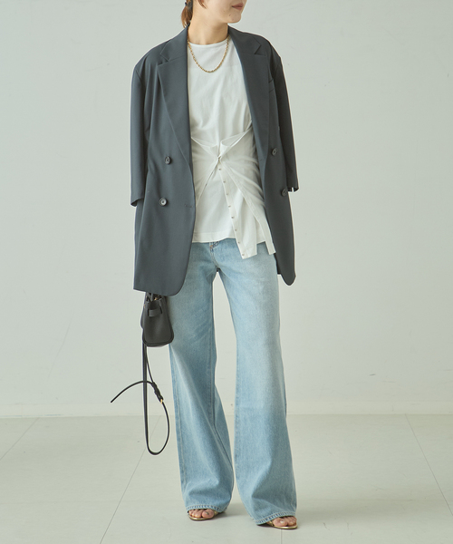 journal standard L'essage(ジャーナルスタンダードレサージュ)の「TanC TOKYO/タンクトウキョウ SIDE OPEN TANKTOP タンクトップ(タンクトップ・レディース・ブラック/ホワイト・FREE)」の16枚目の写真
