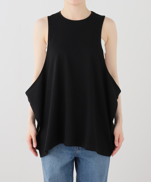 journal standard L'essage(ジャーナルスタンダードレサージュ)の「TanC TOKYO/タンクトウキョウ SIDE OPEN TANKTOP タンクトップ(タンクトップ・レディース・ブラック/ホワイト・FREE)」の18枚目の写真
