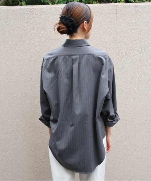 THE SHINZONE(ザ シンゾーン)の「THE SHINZONE/シンゾーン ウォッシャブルウールダディシャツ WASHABLE WOOL DADDY SHIRT 26SMSBL07・10(シャツ/ブラウス・レディース・ブラウン/ネイビー/グレー・FREE)」の22枚目の写真