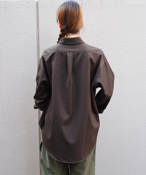 THE SHINZONE(ザ シンゾーン)の「THE SHINZONE/シンゾーン ウォッシャブルウールダディシャツ WASHABLE WOOL DADDY SHIRT 26SMSBL07・10(シャツ/ブラウス・レディース・ブラウン/ネイビー/グレー・FREE)」の11枚目の写真