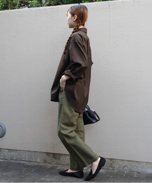 THE SHINZONE(ザ シンゾーン)の「THE SHINZONE/シンゾーン ウォッシャブルウールダディシャツ WASHABLE WOOL DADDY SHIRT 26SMSBL07・10(シャツ/ブラウス・レディース・ブラウン/ネイビー/グレー・FREE)」の14枚目の写真