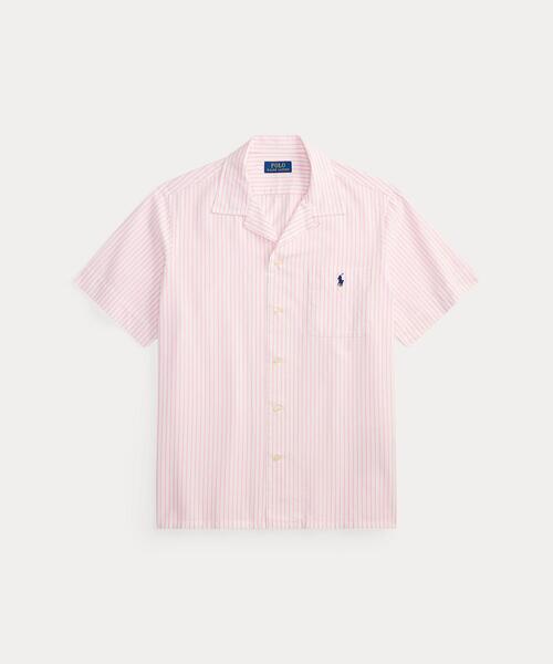 POLO RALPH LAUREN(ポロ ラルフ ローレン)の「クラシック フィット ストライプド オックスフォード キャンプ シャツ(シャツ/ブラウス・メンズ・ホワイト・S/M/L/XL/XS)」の8枚目の写真