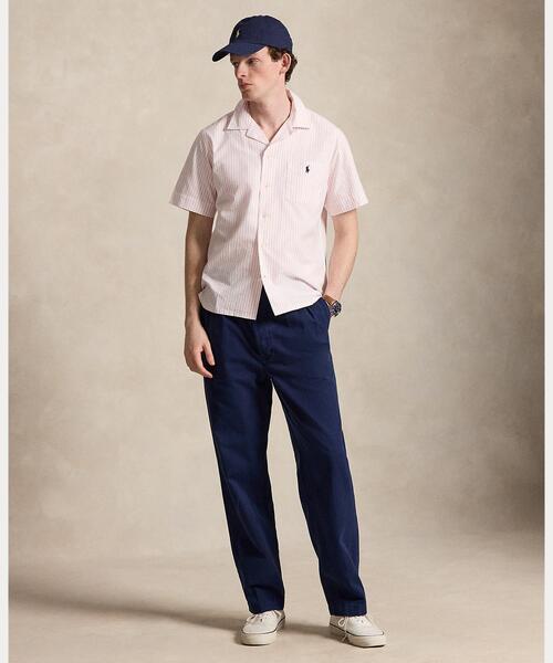 POLO RALPH LAUREN(ポロ ラルフ ローレン)の「クラシック フィット ストライプド オックスフォード キャンプ シャツ(シャツ/ブラウス・メンズ・ホワイト・S/M/L/XL/XS)」の7枚目の写真