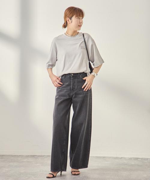 BAUM UND PFERDGARTEN（バウムウンドヘルガーデン）の「BAUM UND PFERDGARTEN/バウム ウンド ヘルガーデン JIANA 24856 Tシャツ（Tシャツ/カットソー・レディース・グレー・SMALL）」の2枚目の写真
