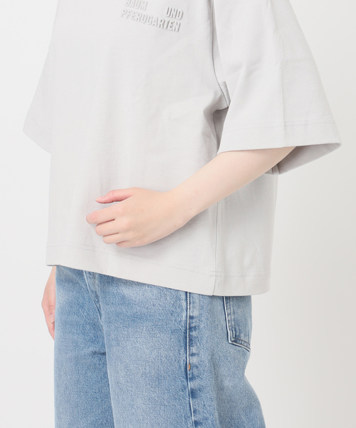 BAUM UND PFERDGARTEN（バウムウンドヘルガーデン）の「BAUM UND PFERDGARTEN/バウム ウンド ヘルガーデン JIANA 24856 Tシャツ（Tシャツ/カットソー・レディース・グレー・SMALL）」の12枚目の写真
