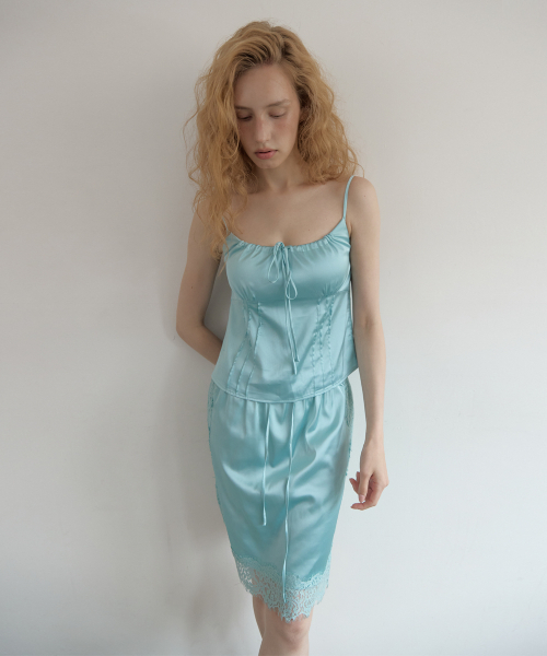 ASURA（アスラ）の「SILK TOUCH LACE MIDI SKIRT (MINT)（スカート・レディース・その他・OS）」の5枚目の写真