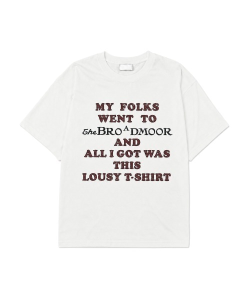 Chikashitsu +(チカシツプラス)の「【Chikashitsu +】college message t-shirt (3color) / 【チカシツプラス】カレッジロゴメッセージプリント半袖Tシャツ(Tシャツ/カットソー・メンズ・ブラック/ホワイト/グレー・ONE SIZE)」の4枚目の写真