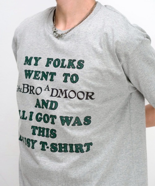 Chikashitsu +(チカシツプラス)の「【Chikashitsu +】college message t-shirt (3color) / 【チカシツプラス】カレッジロゴメッセージプリント半袖Tシャツ(Tシャツ/カットソー・メンズ・ブラック/ホワイト/グレー・ONE SIZE)」の22枚目の写真