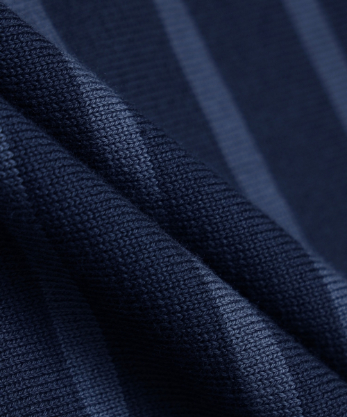 247SERIES(247シリーズ)の「スーピマコットンストライプハーフニット DARK NAVY(ニット/セーター・メンズ・ダークネイビー・X-SMALL/SMALL/MEDIUM/LARGE/X-LARGE)」の6枚目の写真