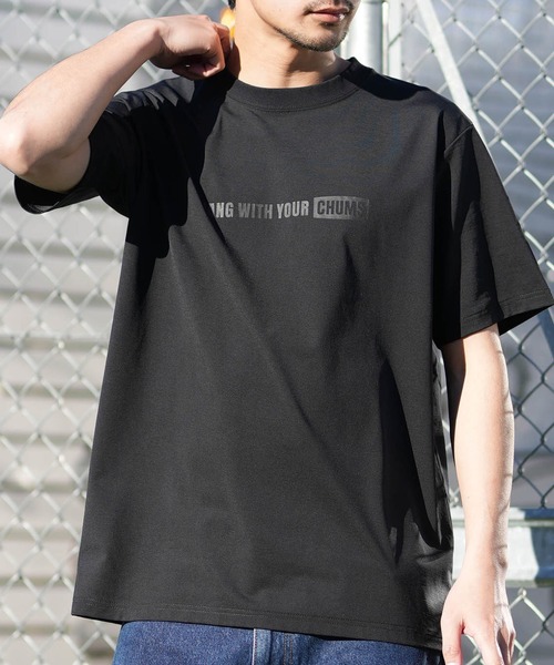 CHUMS(チャムス)の「CHUMS/チャムス 半袖 Tシャツ CH01-2760(Tシャツ/カットソー・メンズ・ライトパープル/ブラック/ホワイト・M/XL/L)」の2枚目の写真