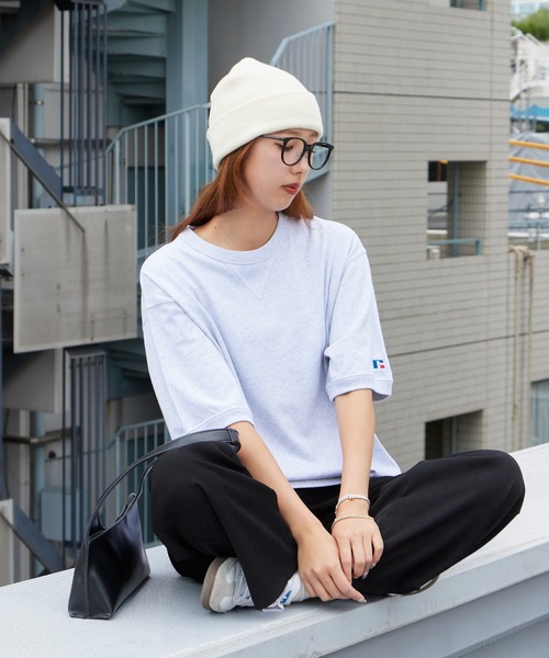 Russell Athletic（ラッセルアスレティック）の「RUSSELL ATHLETIC / ラッセルアスレティック PRO COTTON Jersey T ヘビーウェイト メンズ 半袖 Tシャツ 秋 秋服 2026年秋冬（Tシャツ/カットソー・メンズ・グレー/ネイビー/ホワイト/アッシュグレー・M/L/XL）」の2枚目の写真