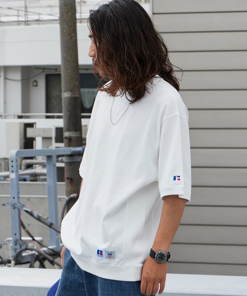 Russell Athletic（ラッセルアスレティック）の「RUSSELL ATHLETIC / ラッセルアスレティック PRO COTTON Jersey T ヘビーウェイト メンズ 半袖 Tシャツ 秋 秋服 2026年秋冬（Tシャツ/カットソー・メンズ・グレー/ネイビー/ホワイト/アッシュグレー・M/L/XL）」の20枚目の写真