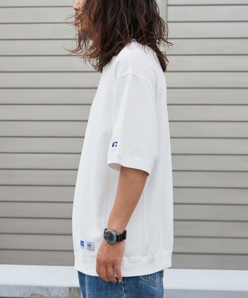 Russell Athletic（ラッセルアスレティック）の「RUSSELL ATHLETIC / ラッセルアスレティック PRO COTTON Jersey T ヘビーウェイト メンズ 半袖 Tシャツ 秋 秋服 2026年秋冬（Tシャツ/カットソー・メンズ・グレー/ネイビー/ホワイト/アッシュグレー・M/L/XL）」の6枚目の写真