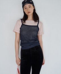 SHENERY | ドライタッチT＆レースキャミSET(Tシャツ/カットソー)