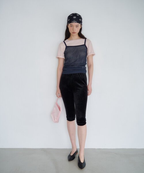 SHENERY(シーナリー)の「ドライタッチT&レースキャミSET(Tシャツ/カットソー・レディース・ピンク/ブラック/ライム・FREE)」の10枚目の写真