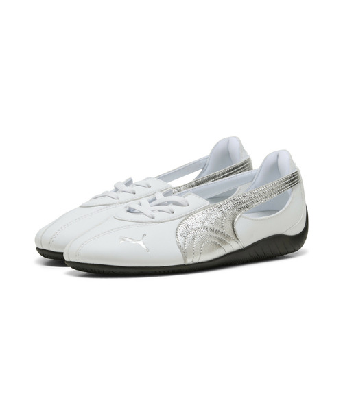 PUMA（プーマ）の「PUMA プーマ ウィメンズ スピードキャット バレエ ノヴァ メタリック スニ（スニーカー・レディース・ホワイト×ブラック/ブラック×シルバー・22.0cm/24.0cm/22.5cm/23.5cm/23.0cm/24.5cm/26.0cm/25.5cm/25.0cm）」の5枚目の写真