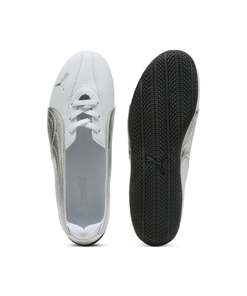 PUMA（プーマ）の「PUMA プーマ ウィメンズ スピードキャット バレエ ノヴァ メタリック スニ（スニーカー・レディース・ホワイト×ブラック/ブラック×シルバー・22.0cm/24.0cm/22.5cm/23.5cm/23.0cm/24.5cm/26.0cm/25.5cm/25.0cm）」の7枚目の写真