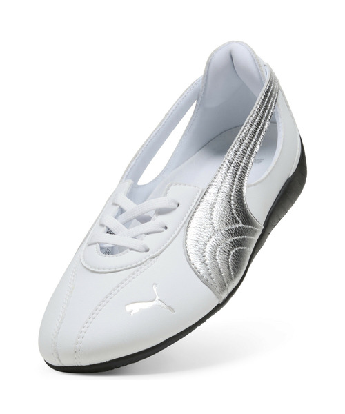 PUMA（プーマ）の「PUMA プーマ ウィメンズ スピードキャット バレエ ノヴァ メタリック スニ（スニーカー・レディース・ホワイト×ブラック/ブラック×シルバー・22.0cm/24.0cm/22.5cm/23.5cm/23.0cm/24.5cm/26.0cm/25.5cm/25.0cm）」の9枚目の写真