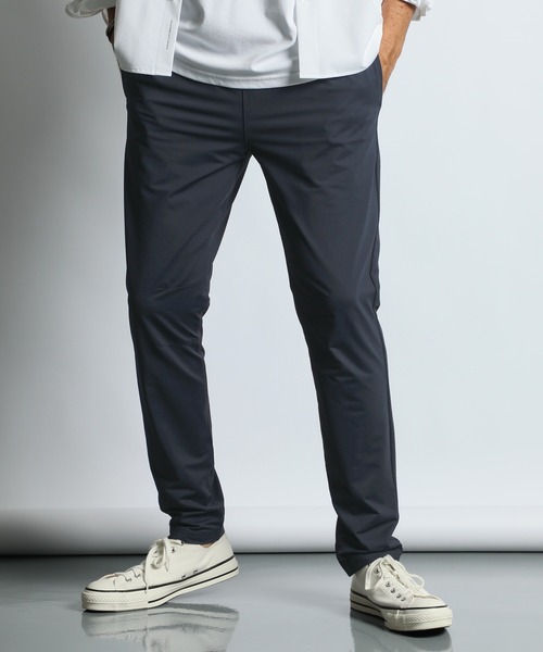 The DUFFER of ST.GEORGE(ザダファーオブセントジョージ)の「『WONDER SHAPE』ATHLEISURE:360°全方向高伸縮『ワンダーシェイプ』接触冷感 ハイパーストレッチ アスレジャーパンツ(その他パンツ・メンズ・ブラック/ネイビー・LARGE/X-LARGE/MEDIUM)」の5枚目の写真